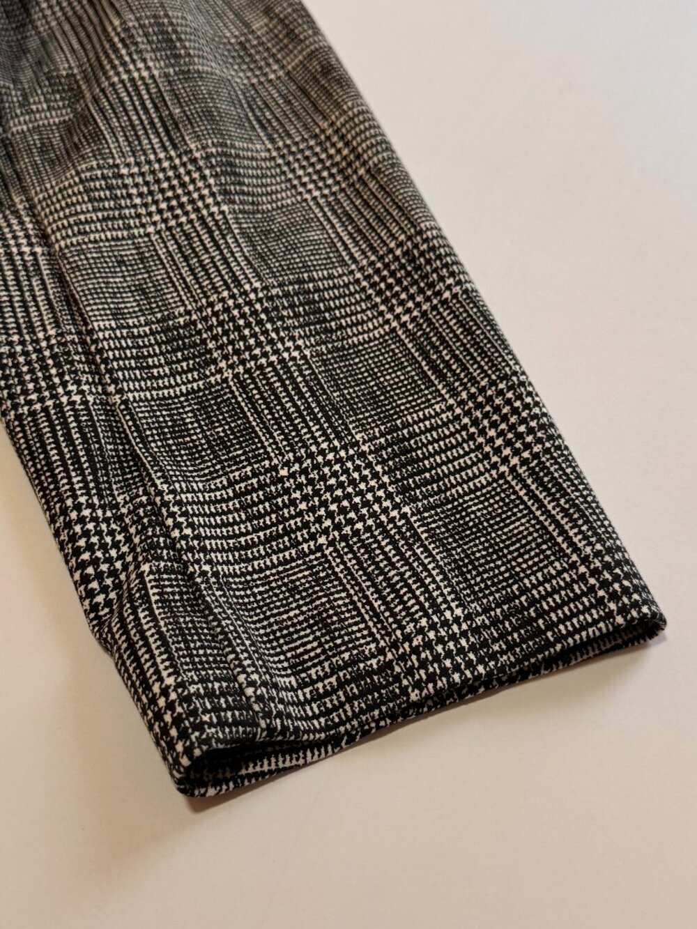 Alfani 16W Black Ivory Glen Plaid Open Front Jacket Plus Size Career - Picture 13 of 13